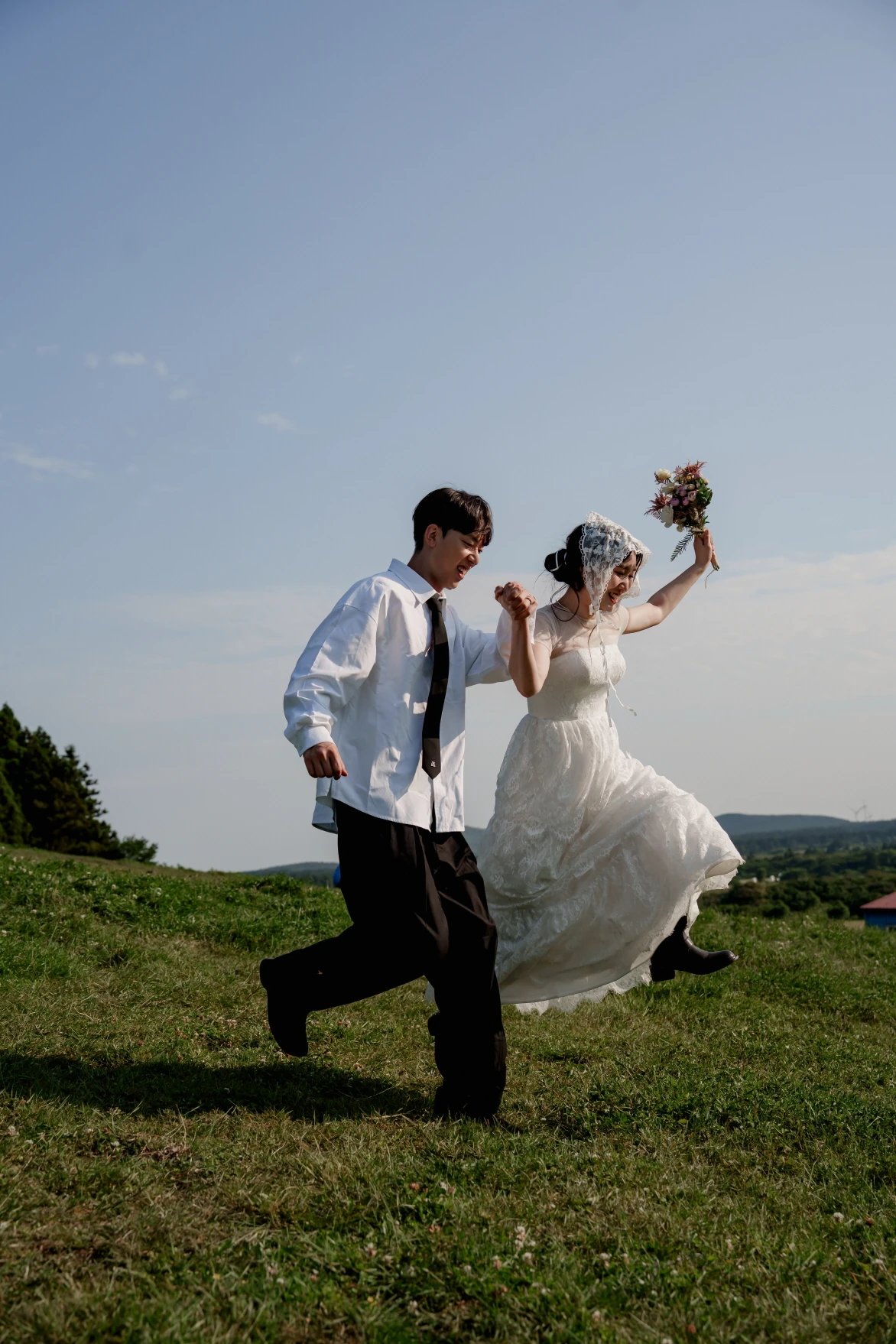 제주 웨딩스냅 점프샷