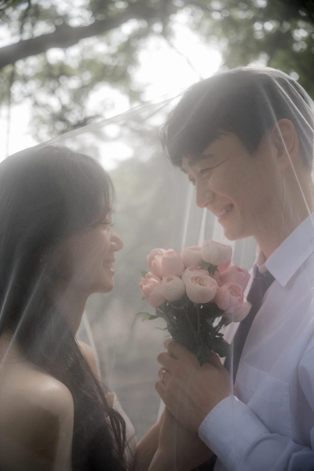 제주 웨딩스냅 베일샷